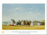 Figures On Beach Plakater av Louis Eugene Boudin