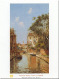 Canal in Venice Print by Antonio Reyna