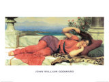 Midday Rest, c.1910 Prints by John William Godward