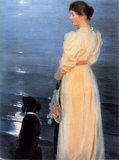 Summer Evening at Skagen Poster von Peder Severin Kröyer