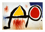 Personagge Devan Le Soleil Kunstdrucke von Joan Miró