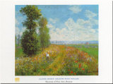 Prairie aux peupliers Posters par Claude Monet