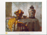 Le paravent argenté Affiches par Frank Weston Benson