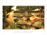 Echo and Narcissus, c.1903 Plakater af John William Waterhouse Echo and Narcissus, c.1903 Plakater af John William Waterhouse
