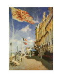 Hotel des Roches Prints by Claude Monet