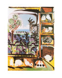 Les Pigeons, c.1957 Print by Pablo Picasso