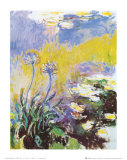 Les Agapanthes Affiches par Claude Monet