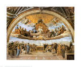 La dispute du Très Saint Sacrement Art par Raphael 