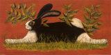 Red Folk Bunny Plakaty autor Lisa Hilliker