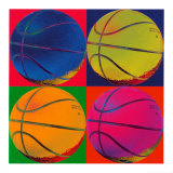 Quattro palloni da pallacanestro Poster Quattro palloni da pallacanestro Poster