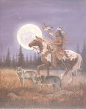 Caroselli: Lobos y la luna Láminas por M. Caroselli Caroselli: Lobos y la luna Láminas por M. Caroselli