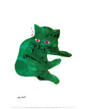Grön katt, 1956 (Green Cat, c.1956) Posters av Andy Warhol