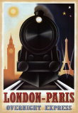 London-Paris Overnight Express Láminas por Steve Forney