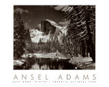 Ansel Adams - Half Dome, Merced Nehri, Kış (Half Dome, Merced River, Winter) - Poster Ansel Adams - Half Dome, Merced Nehri, Kış (Half Dome, Merced River, Winter) - Poster