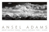Mt. McKinley-fjellkjeden, skyer, Denali nasjonalpark, Alaska (Mt. Mckinley Range, Clouds, Denali National Park, Alaska) Plakater av Ansel Adams Mt. McKinley-fjellkjeden, skyer, Denali nasjonalpark, Alaska (Mt. Mckinley Range, Clouds, Denali National Park, Alaska) Plakater av Ansel Adams