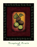 Fruits tropicaux - Kiwi Posters par Jessica Fries
