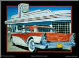 Route 66 Diner Affiche montée par Don Stambler