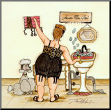 Full Figure Fancy I Kunstdruk geperst op hout van Joy Alldredge