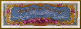 Violette de Cannes (bordure dorée) Affiche montée par Susan W. Berman