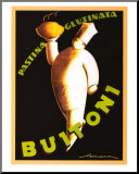 Buitoni 1928 Druck aufgezogen auf Holzplatte von Federico Seneca
