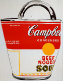 Tasche mit Suppendosenaufdruck Kunstdruck von Andy Warhol