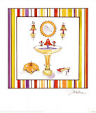 Striped Bath II Prints by Elizabeth Jardine