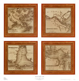 Ports du sud, 1860 Affiches par Johnson & Ward 