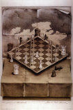Illusion Chess Board Print