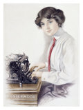 Underwood Typewriter Giclee Print