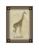 Giraffe with Border II Prints