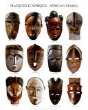 African Mask Shapes