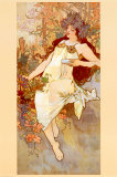 Automne Affiche par Alphonse Mucha