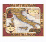 Wine Map of Italy Print