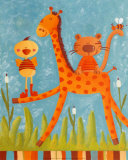 Amis partant en promenade Posters par Ibrahima 