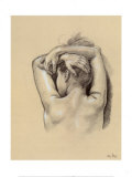 Studie für die Nase im Kissen Poster von Francine Van Hove