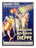 Semaine du Poisson de Dieppe Giclee Print by Rene Jeandot