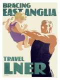 LNER, Bracing East Anglia Giclee Print by Tom Purvis