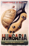 Hungaria Soccer Shoes Wydruk giclee