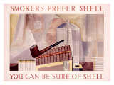 Smokers Prefer Shell Giclee Print by Charles Shaw