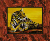 Tigress Caress Posters by David Blair