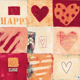 Happy Heart I Affiches par Anna Flores