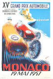 Monaco Grand Prix, 1957 Reproductions pour les collectionneurs par B. Minne
