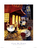Cafe De Paris Posters by David Marrocco