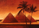 Sunset on Pyramids I Posters by Alain Satie