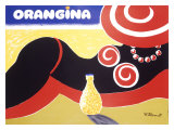 Orangina Bikini reproduction procédé giclée par Bernard Villemot