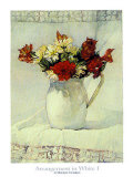 Arrangement in White I Posters by Deborah Chabrian