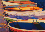 Barques colorées Posters par Rob Brooks