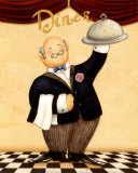 The Waiter, Diner Prints by Daphne Brissonnet