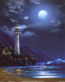 Faro de la luna azul Láminas por Steve Sundram