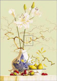 Still Life with Chinese Vase and Flowers Prints by R. Verkerk